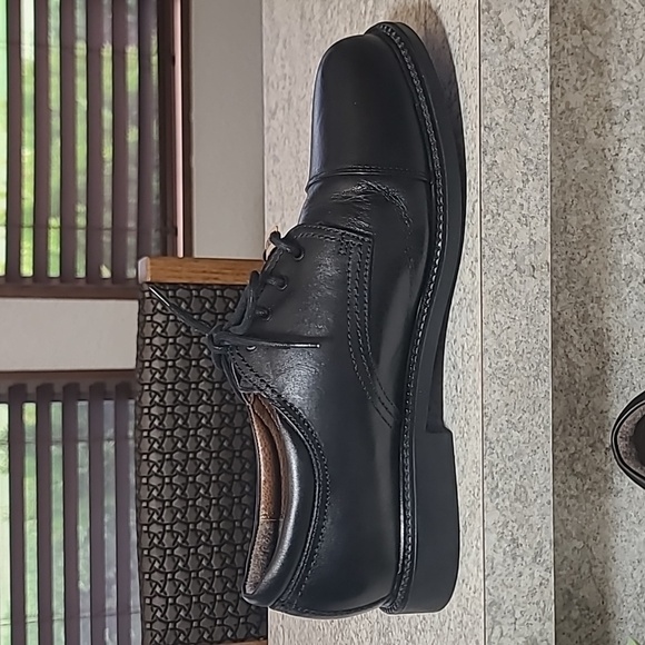 Dockers Leather Lace Up Black Men's Shoes - Picture 4 of 10